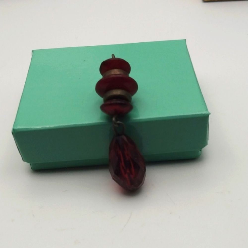Red blood crystal charm‎ pendant